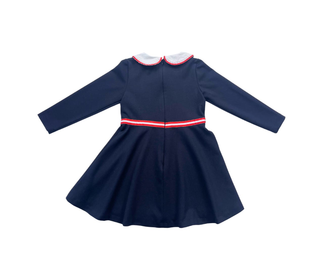 JACADI - Marineblaues Langarmkleid - 6 Jahre