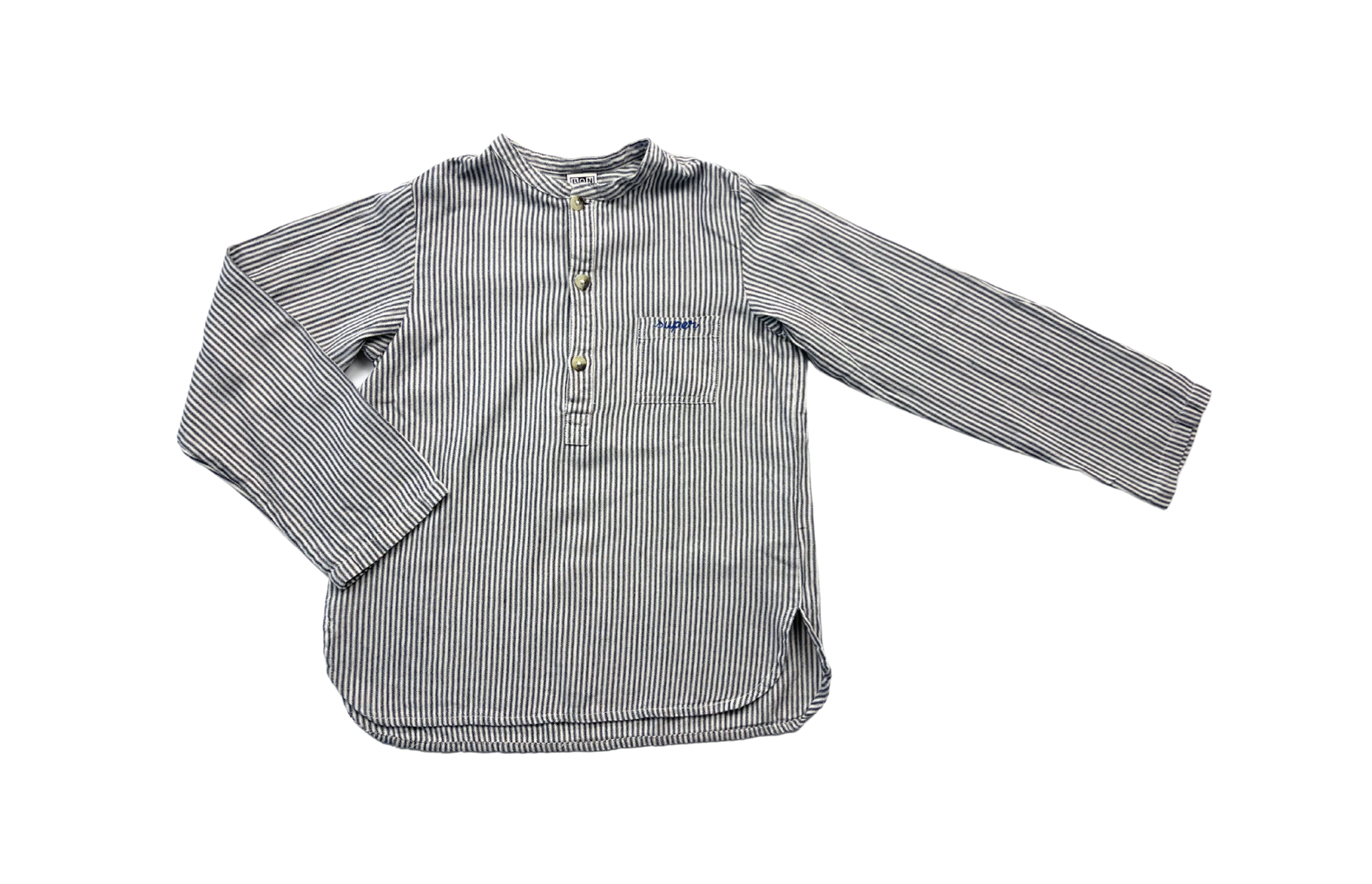 BONTON - Chemisier à rayures brodé "super" - 8 ans