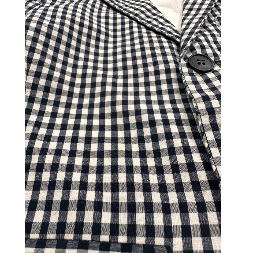 BONPOINT - Black and white gingham print dress and blazer set - 10 years