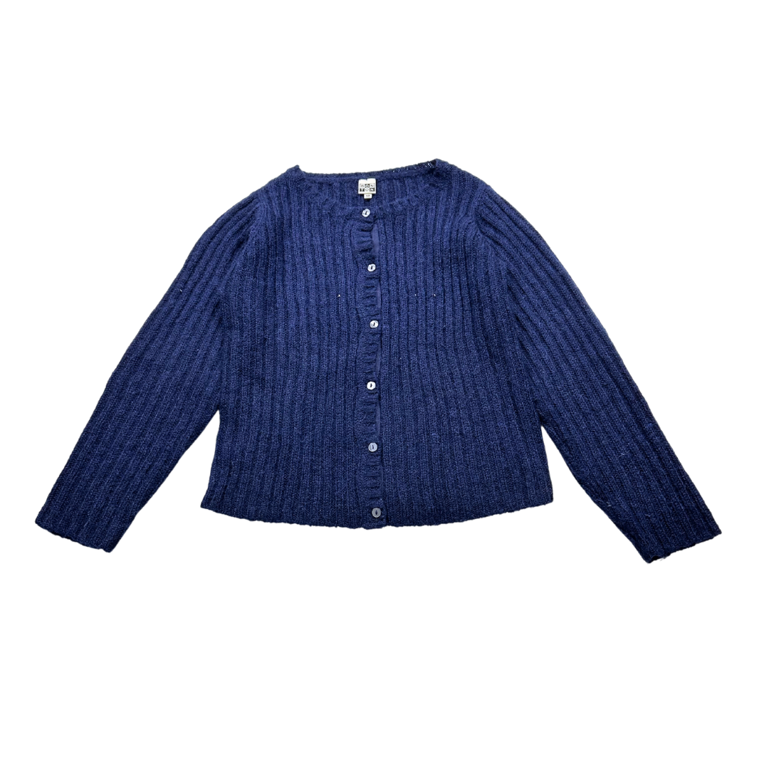 BONTON - Cardigan bleu en mohaire, acrylique et polyamide - 12 ans