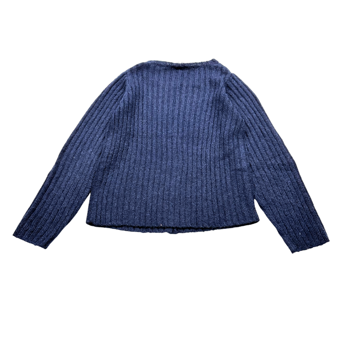 BONTON - Cardigan bleu en mohaire, acrylique et polyamide - 12 ans