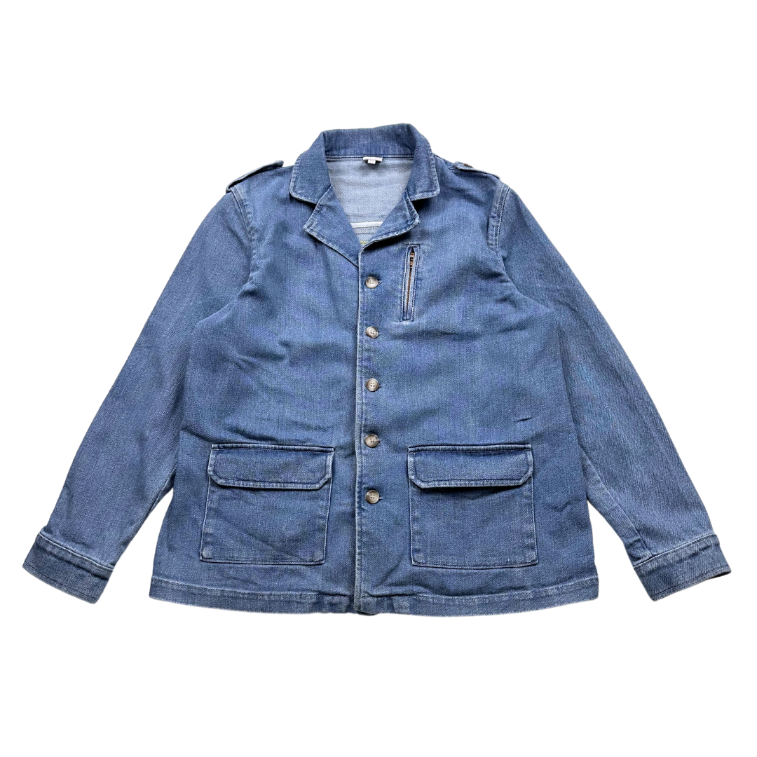BONTON - Veste en jean bleu et fleurs brodées - 12 ans