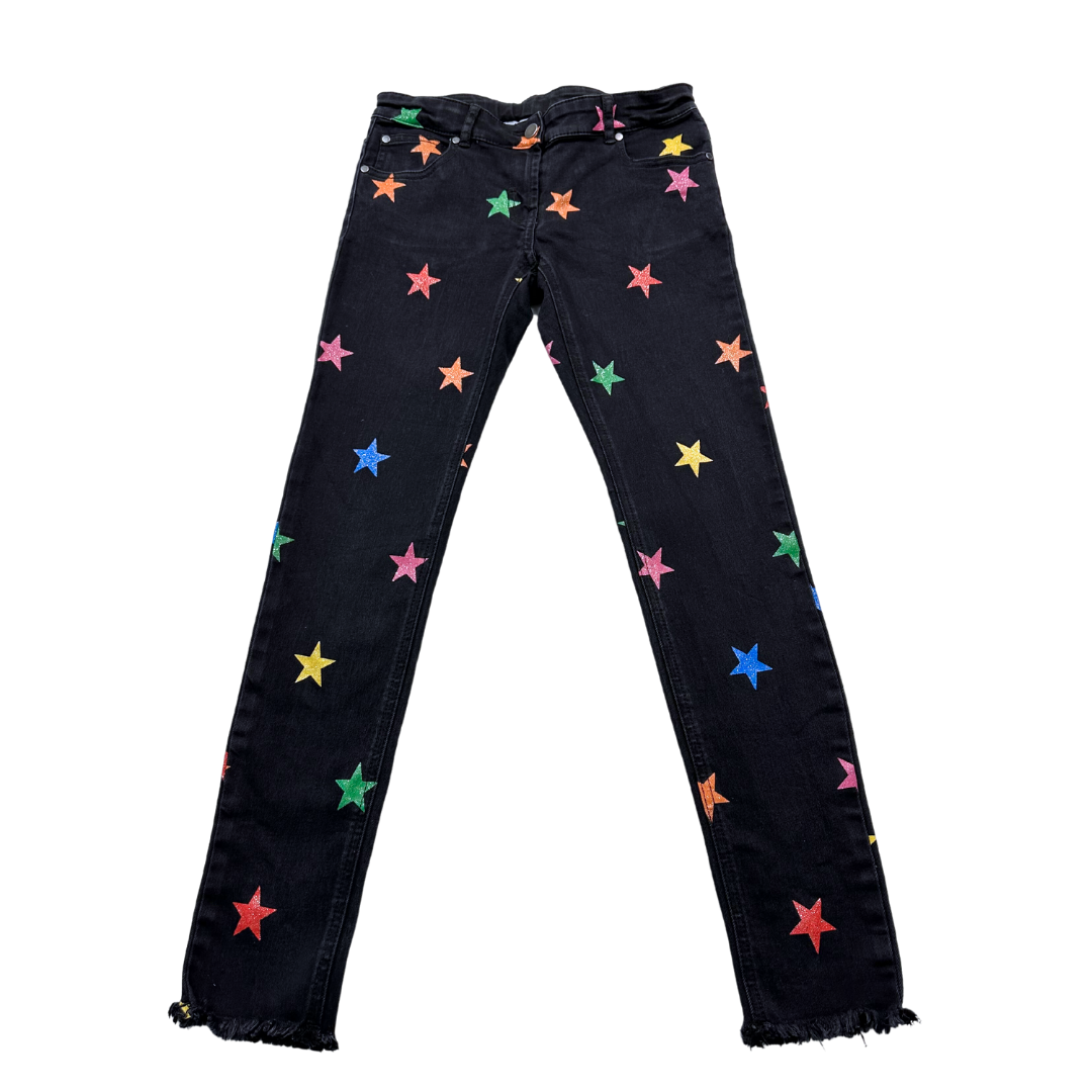 STELLA MCCARTNEY - Jean noir avec étoiles - 12 ans