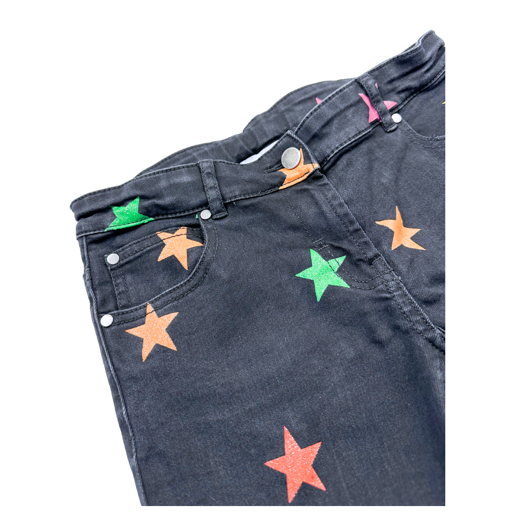STELLA MCCARTNEY - Jean noir avec étoiles - 12 ans