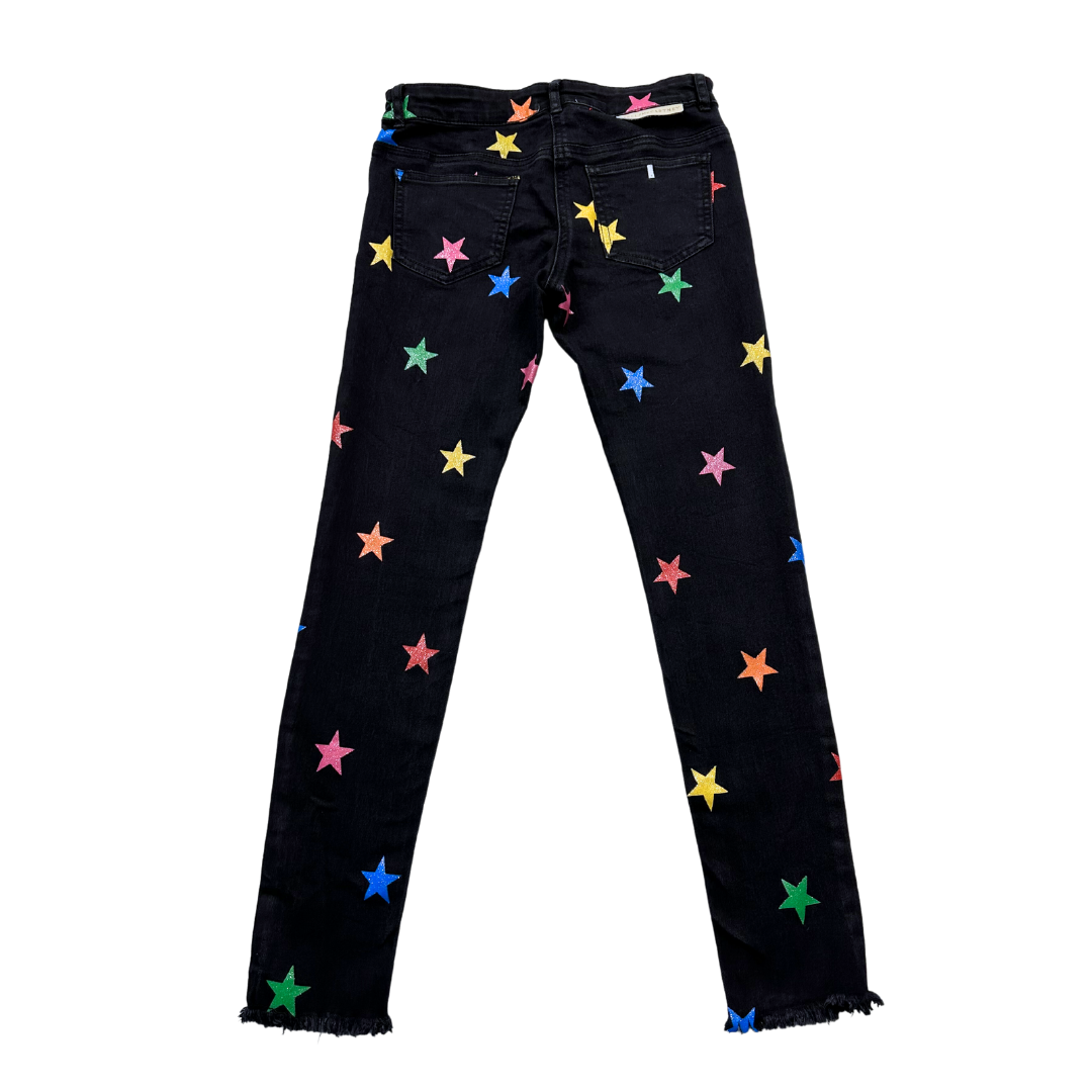 STELLA MCCARTNEY - Jean noir avec étoiles - 12 ans