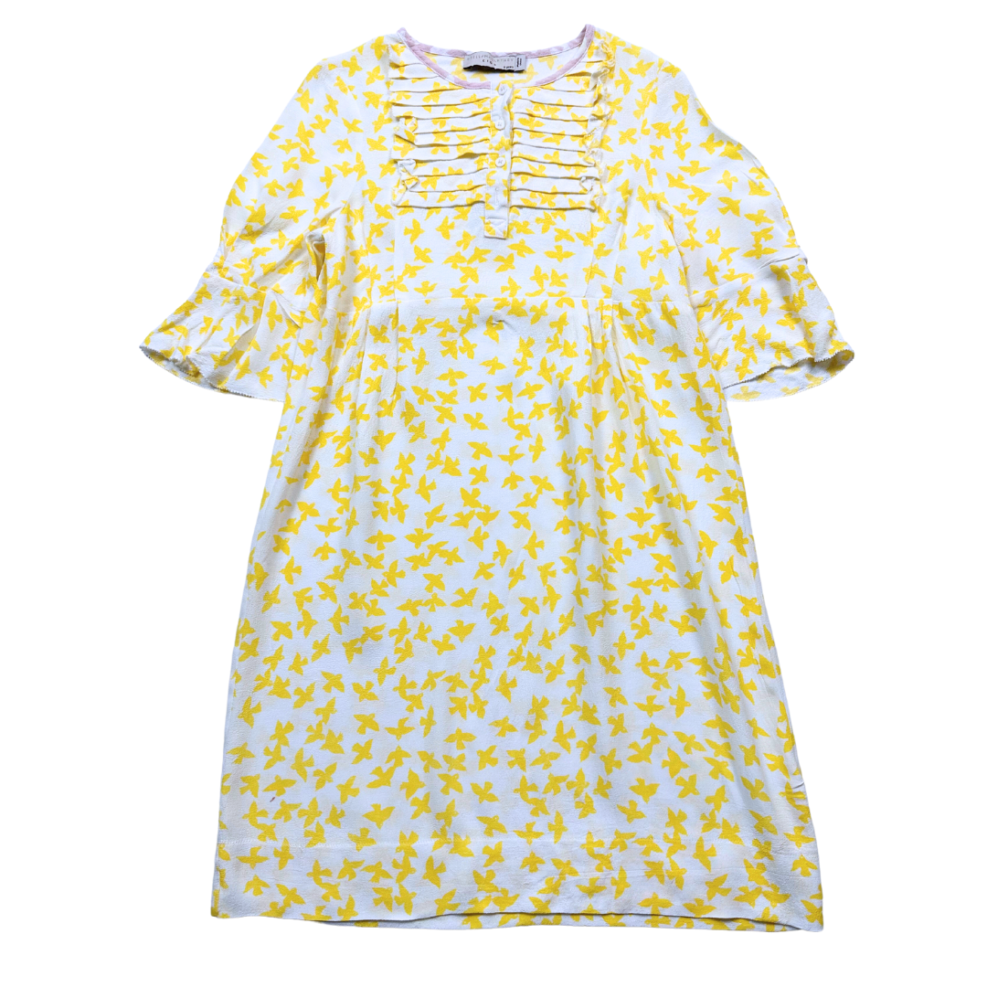 STELLA MCCARTNEY - Robe en viscose blanche et jaune - 8 ans