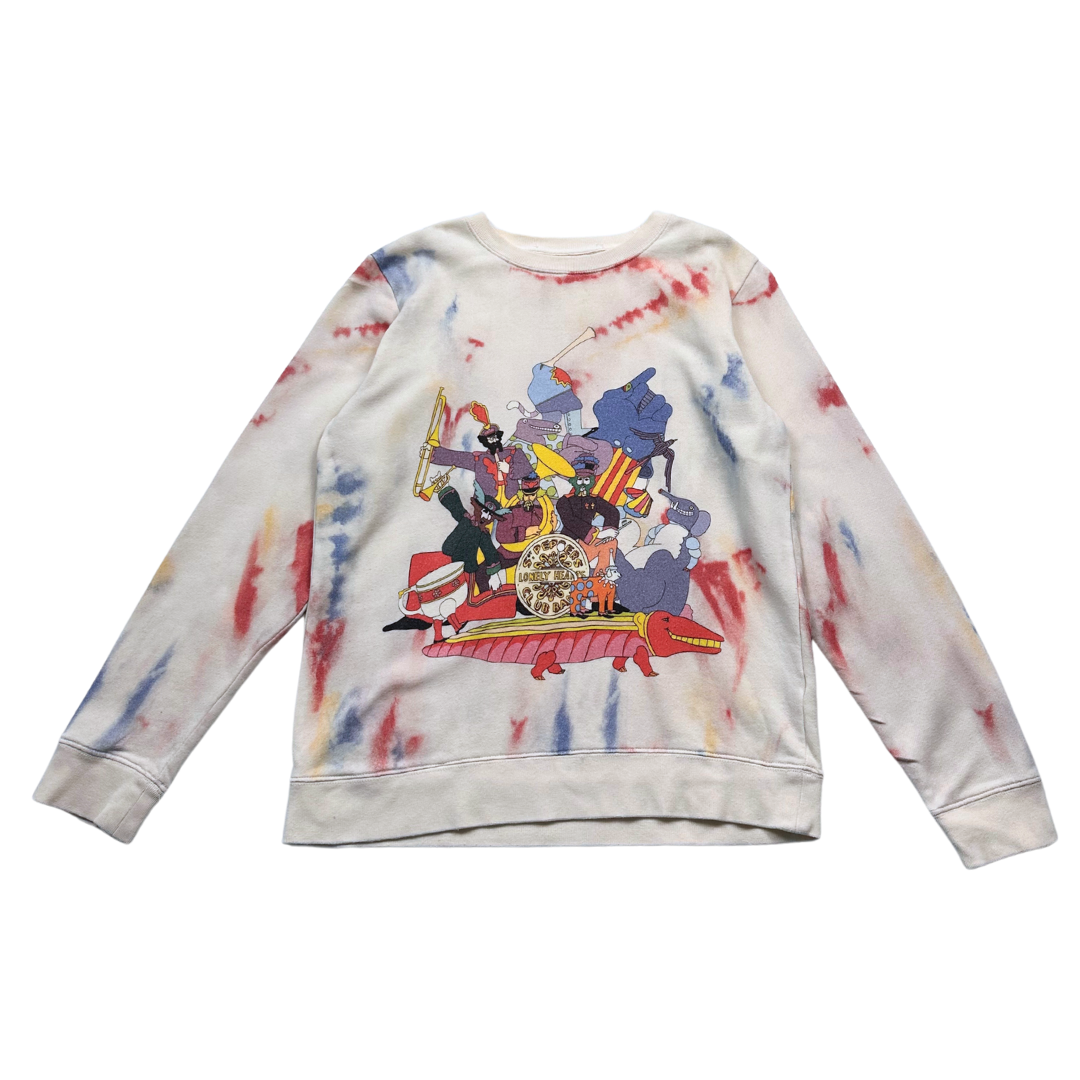 STELLA MCCARTNEY - Sweat beige en coton avec dessins imprimés (défaut) - 10 ans