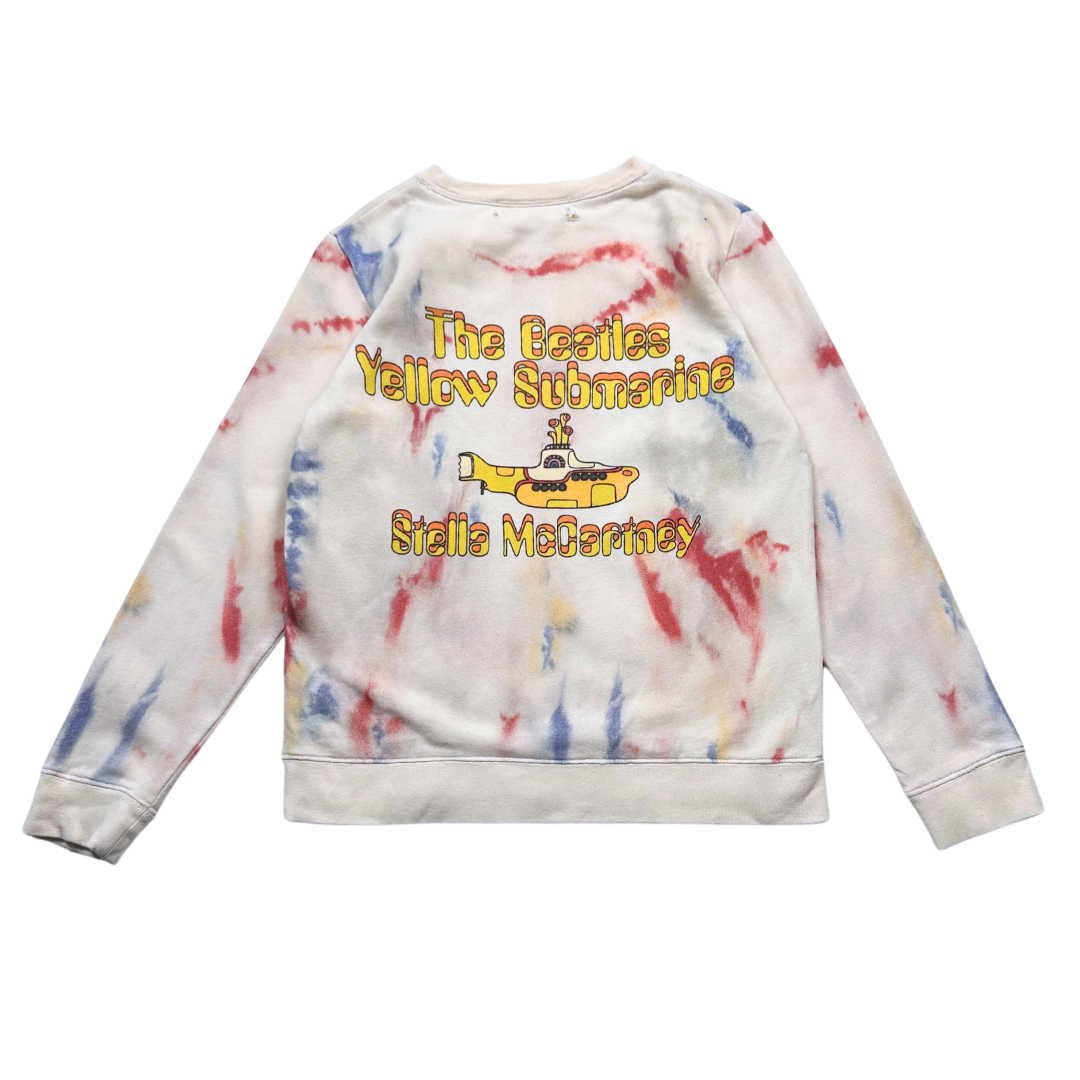 STELLA MCCARTNEY - Sweat beige en coton avec dessins imprimés (défaut) - 10 ans