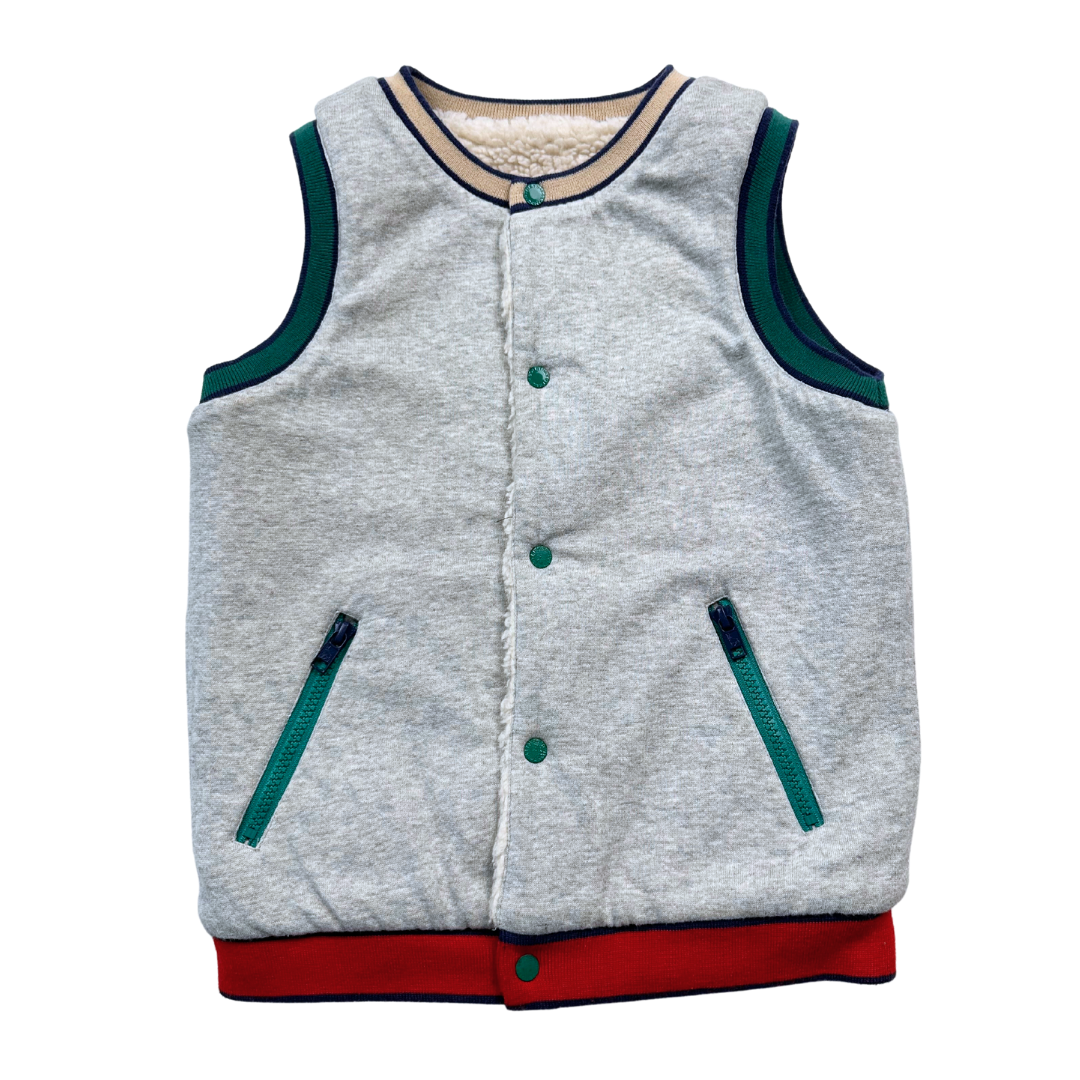 STELLA MCCARTNEY - Veste sans manches réversible grise - 10 ans