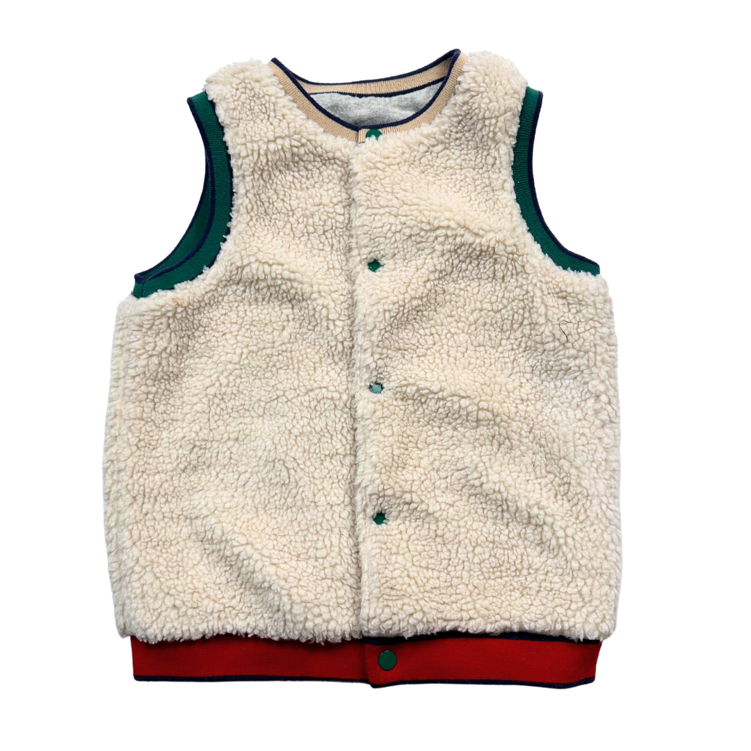 STELLA MCCARTNEY - Graue ärmellose Wendejacke - 10 Jahre