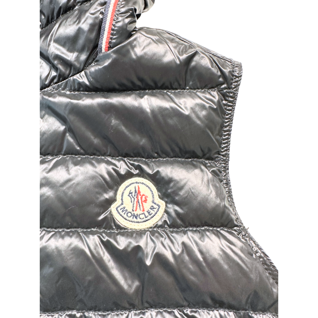 MONCLER - Doudoune sans manches noire - 12 ans