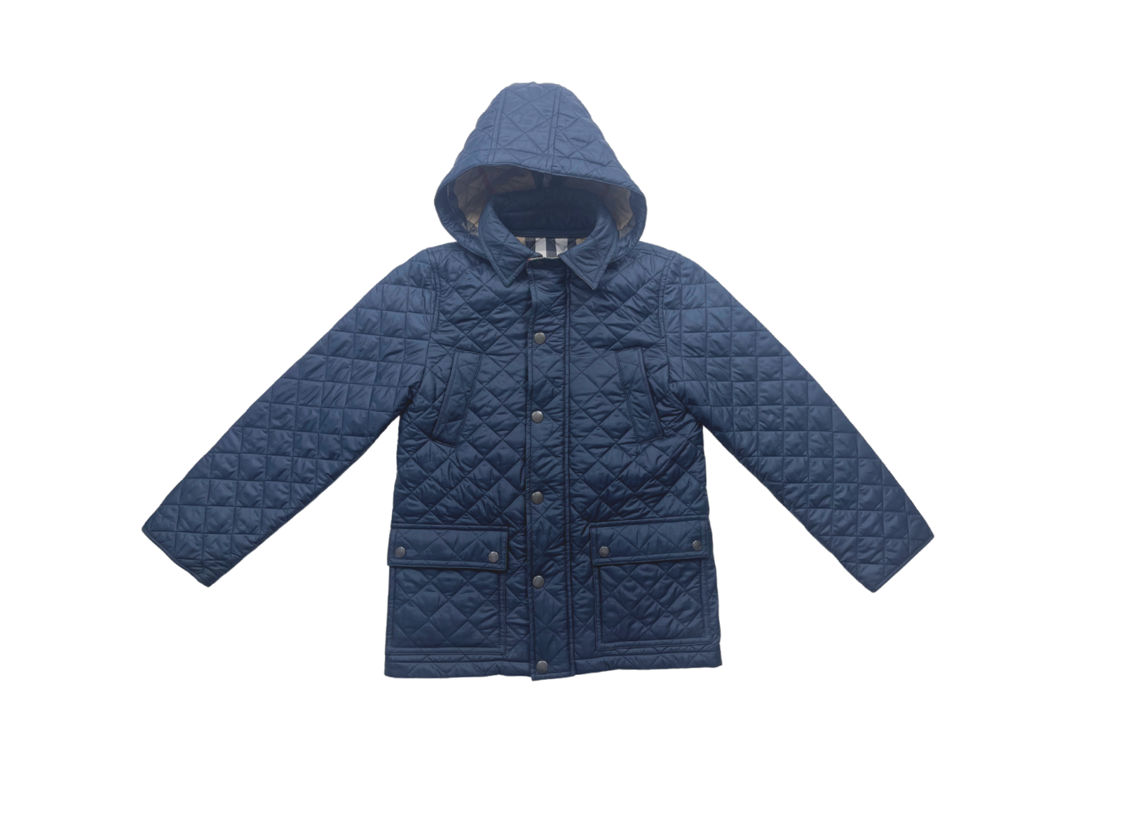 BURBERRY - Veste matelassée bleu marine - 10 ans