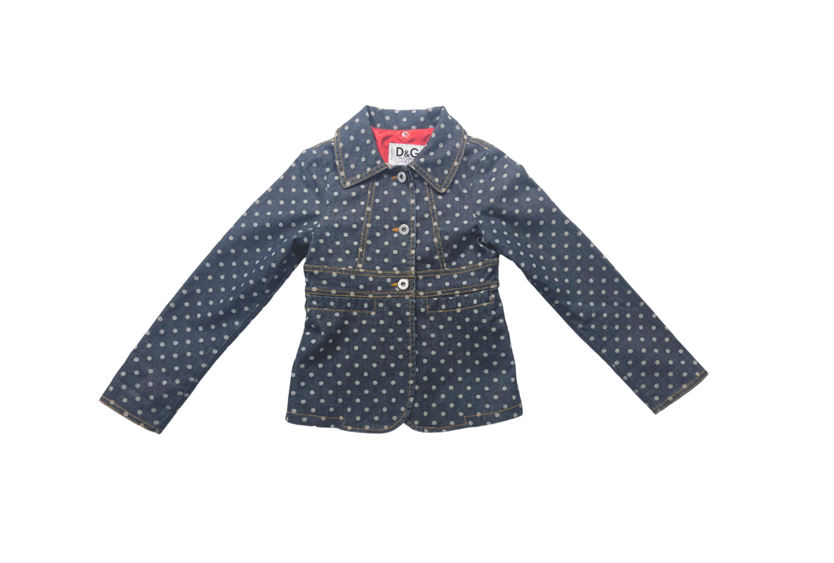 DOLCE & GABBANA - Veste en jean à pois - 8 ans