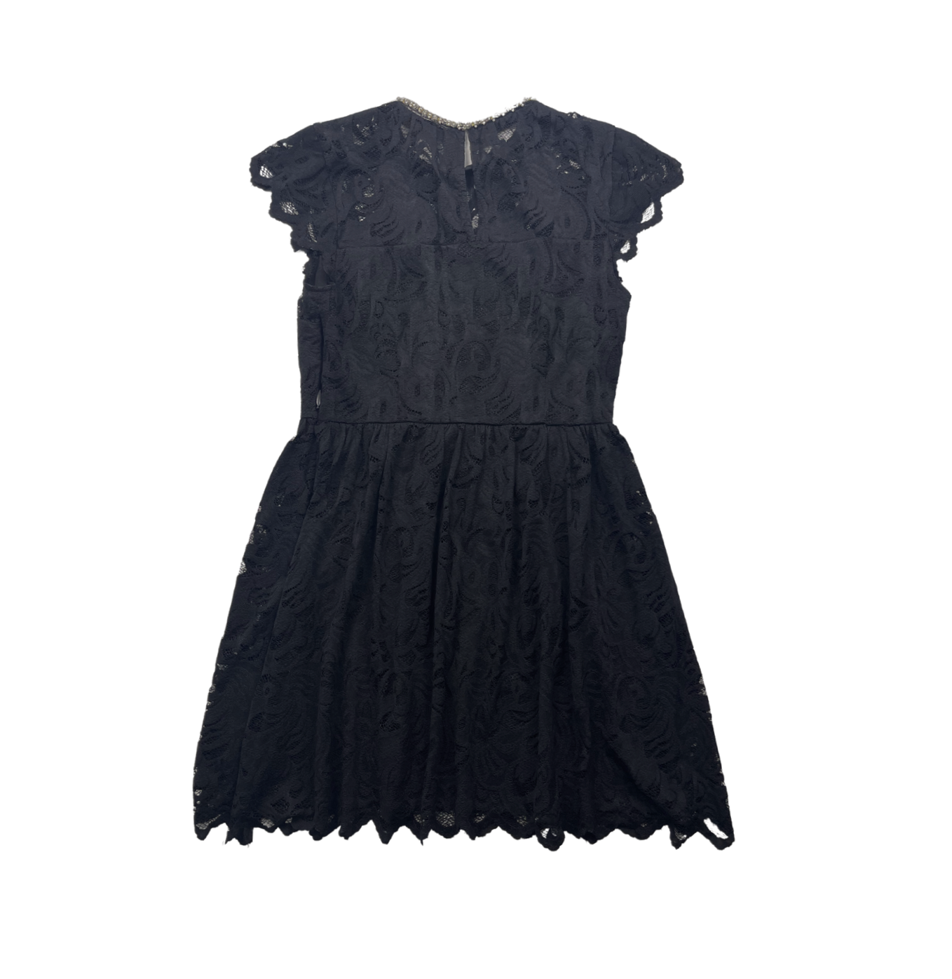 JUICY COUTURE - Schwarzes Spitzenkleid mit Strasskragen - 8 Jahre