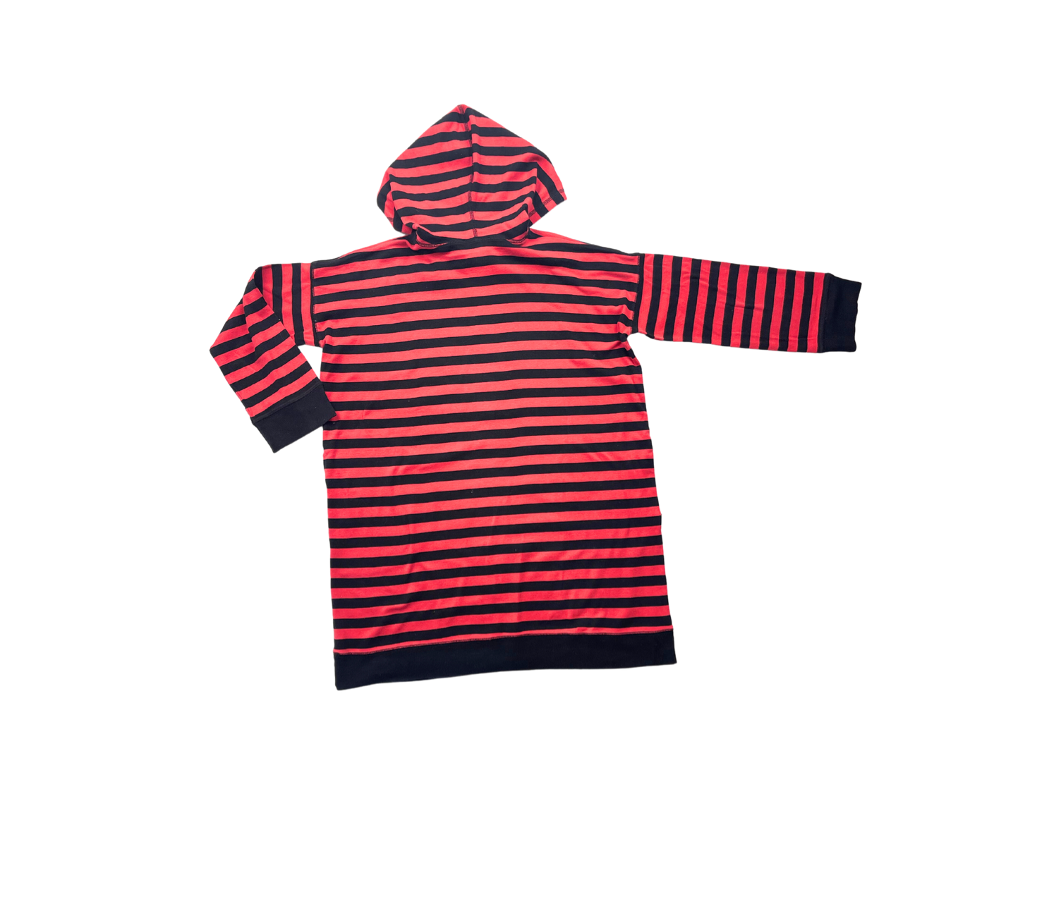 SONIA RYKIEL - Robe pull à rayures rouges et noires - 12 ans