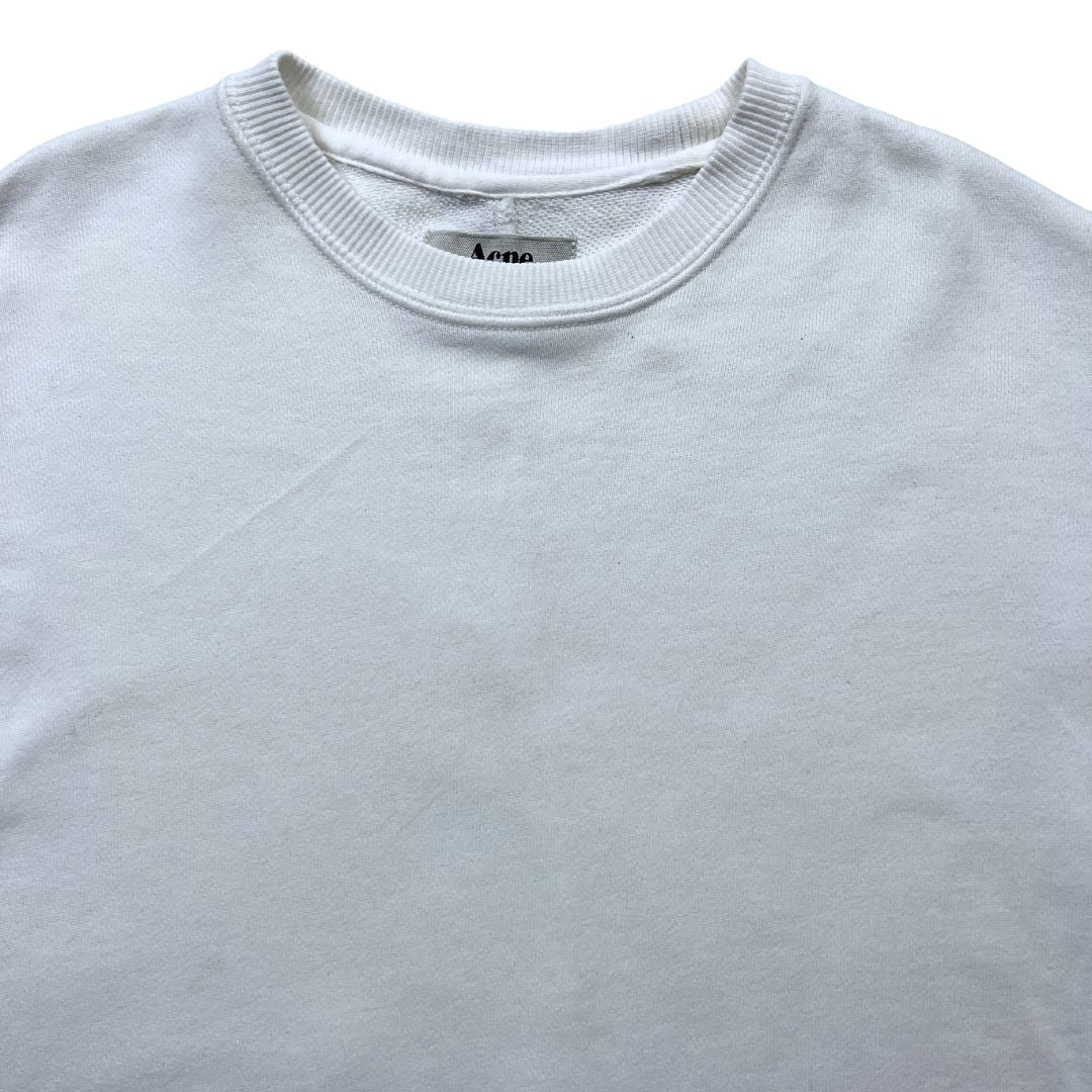 ACNE - Sweat manches courtes blanc - 6 ans