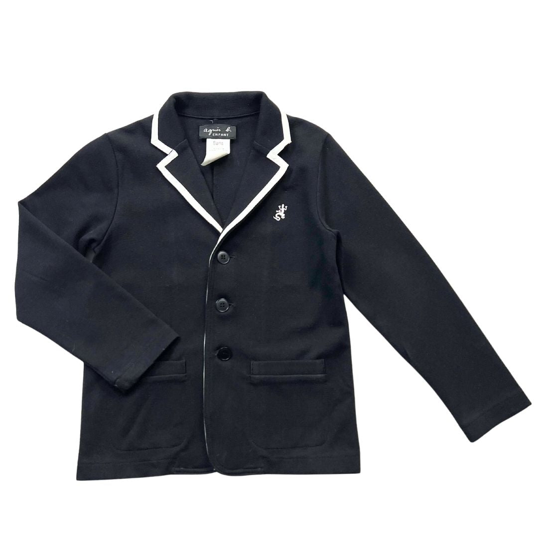 AGNÈS B - Veste noire lézard - 8 ans