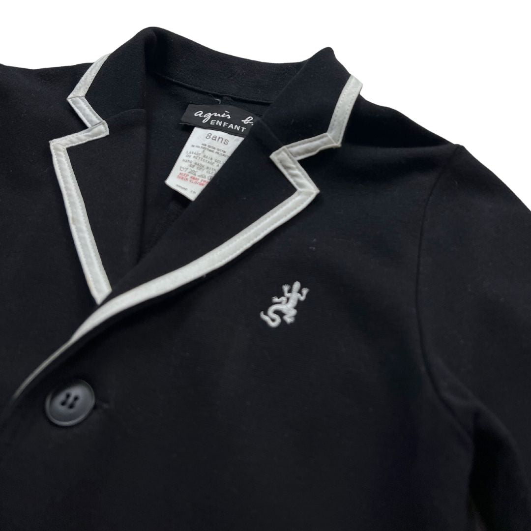 AGNÈS B - Veste noire lézard - 8 ans