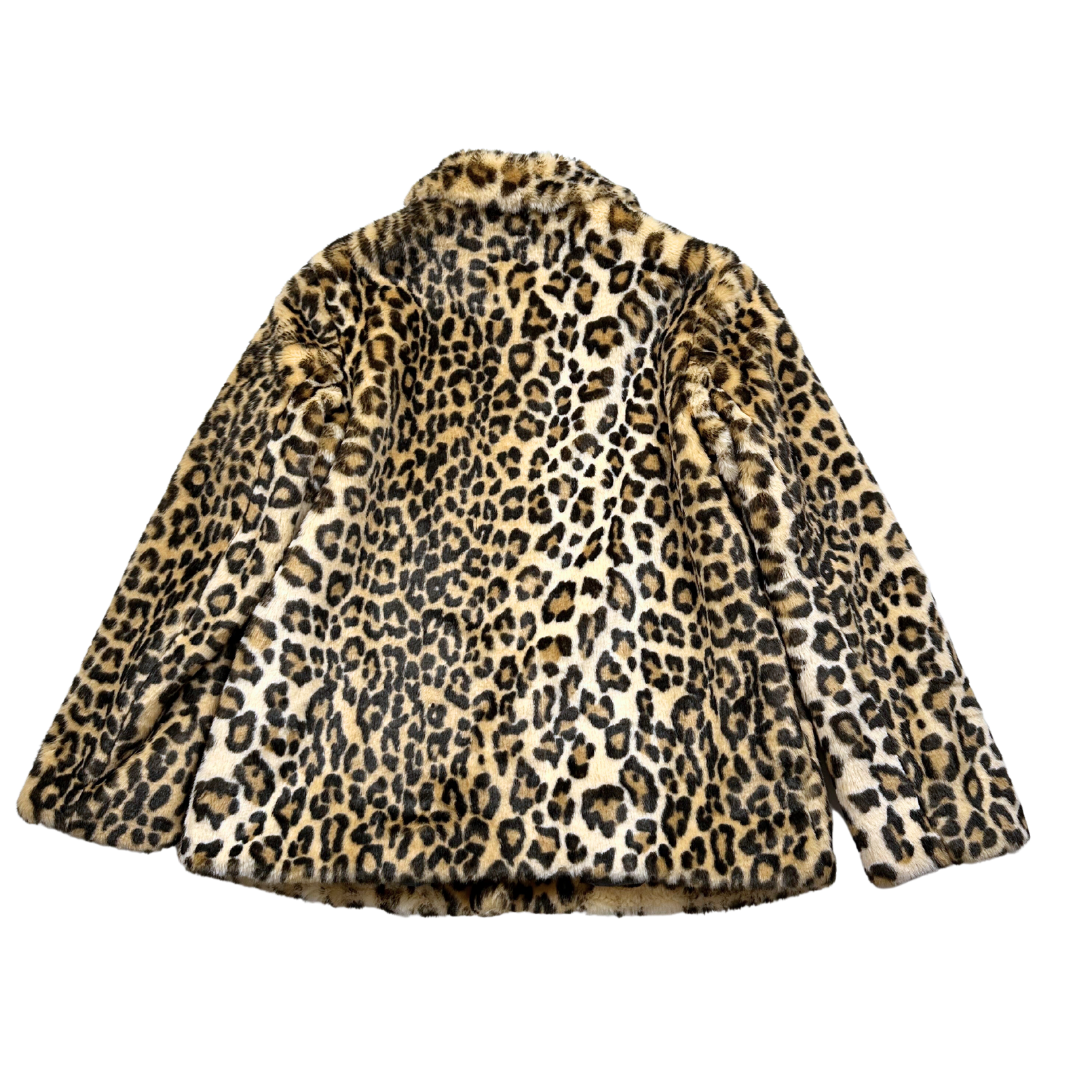 BONPOINT - Leopard Faux Fur Coat - 12 years