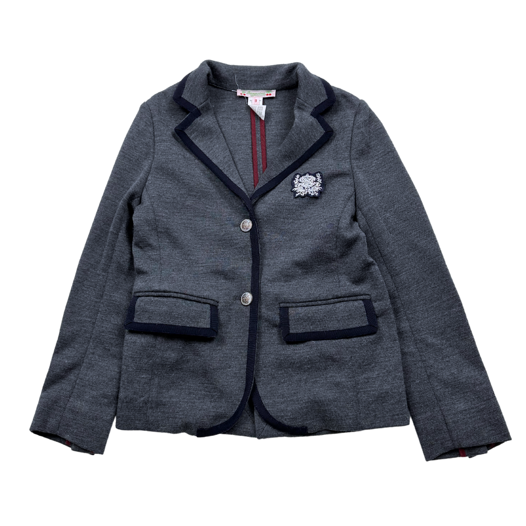 BONPOINT - Grey wool blazer jacket - 8 years