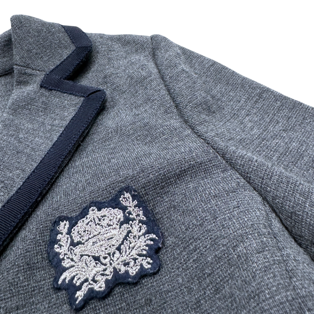 BONPOINT - Grey wool blazer jacket - 8 years