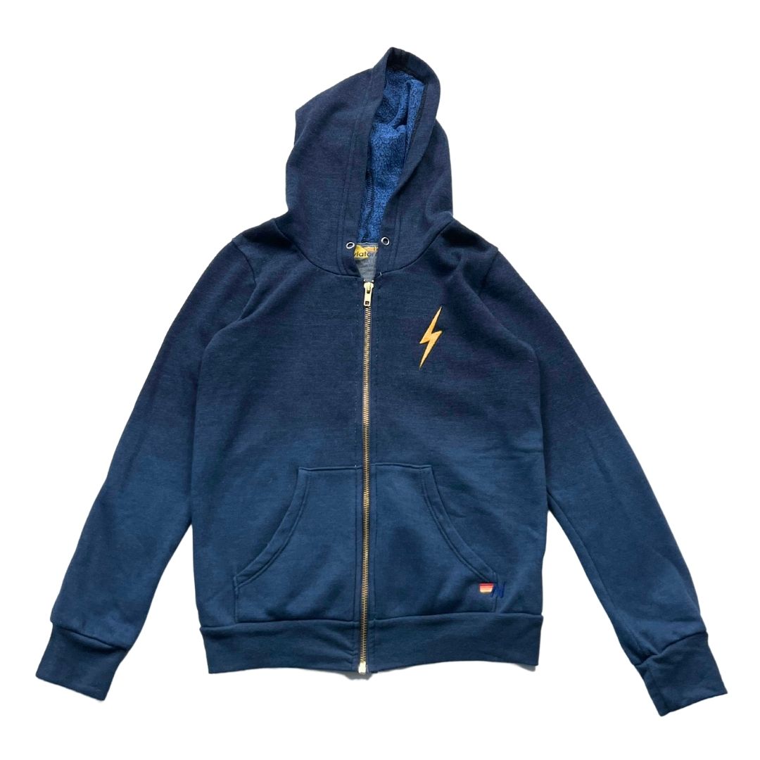 AVIATOR NATION - Sweat à capuche éclair marine (ultra doux) - 12 ans