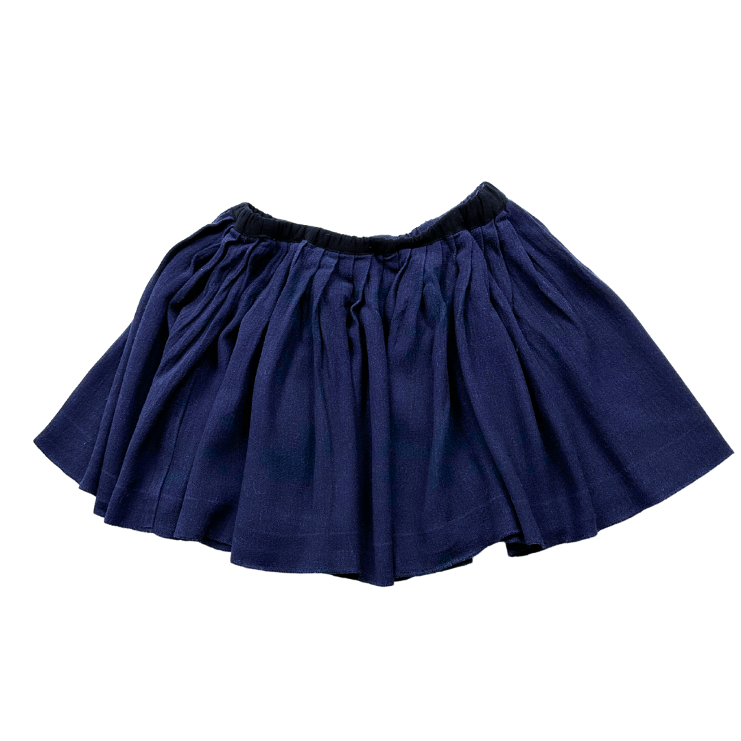 BONPOINT - Navy blue pleated skirt - 10 years