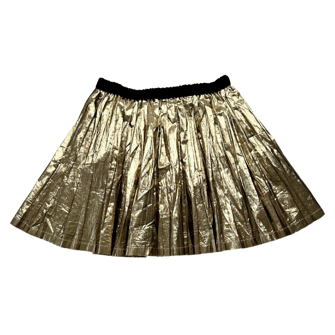 BONPOINT - Gold pleated skirt - 12 years