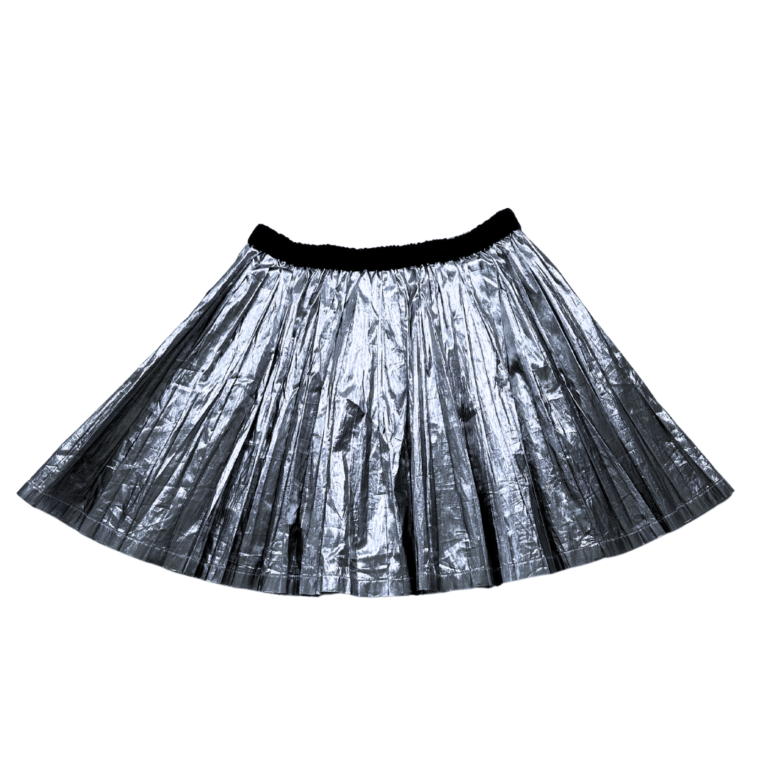 BONPOINT - Silver pleated skirt - 12 years