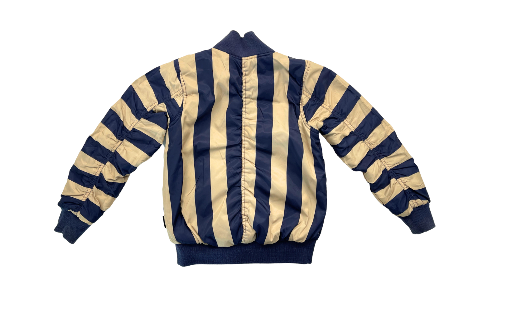 MINI RODINI – Bombers réversible bleu marine / à rayures – 8 ans