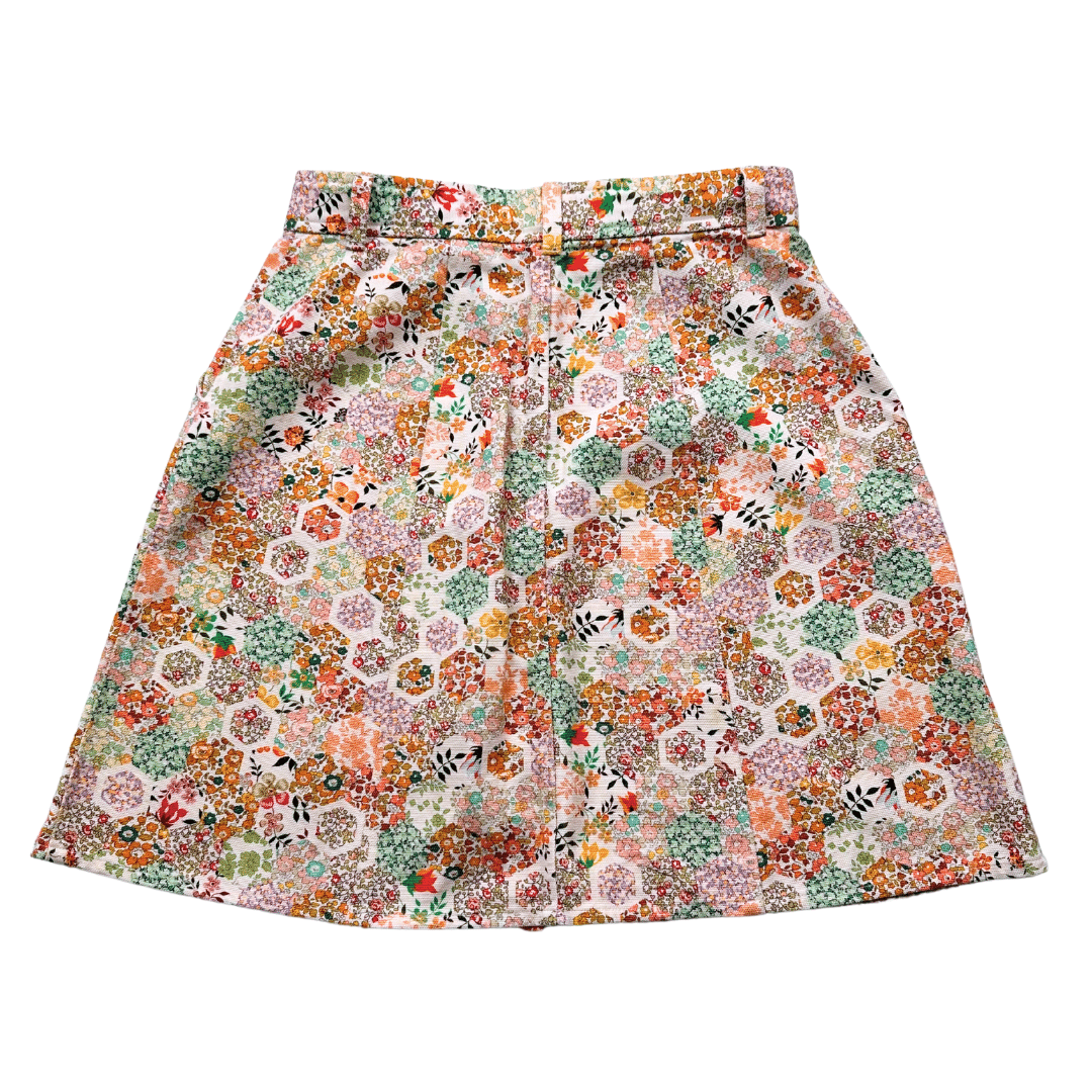 BONPOINT - Jupe en jean multicolore à fleurs - 12 ans