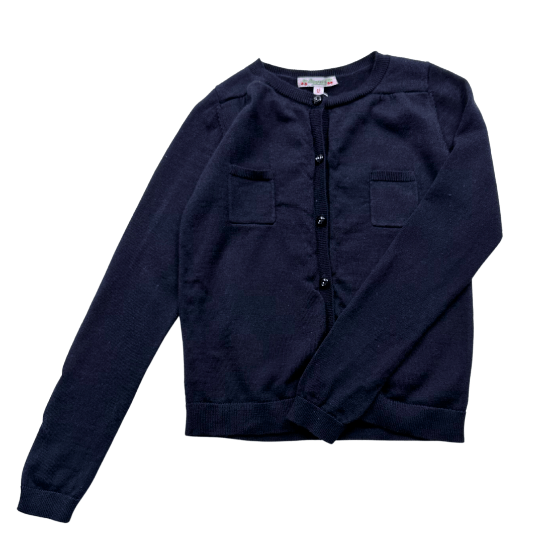 BONPOINT - Cardigan en laine noir - 12 ans