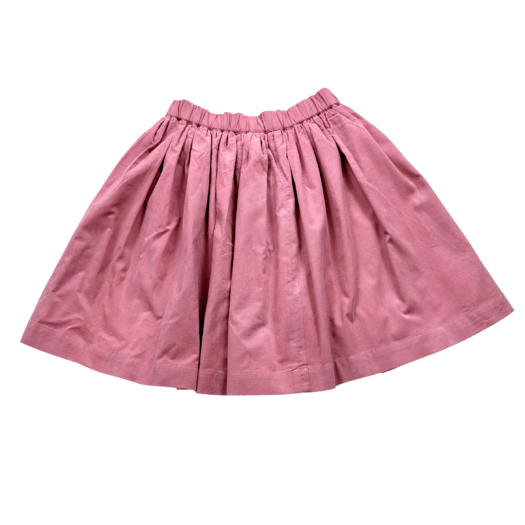 BONPOINT - New pink pleated velvet skirt - 12 years
