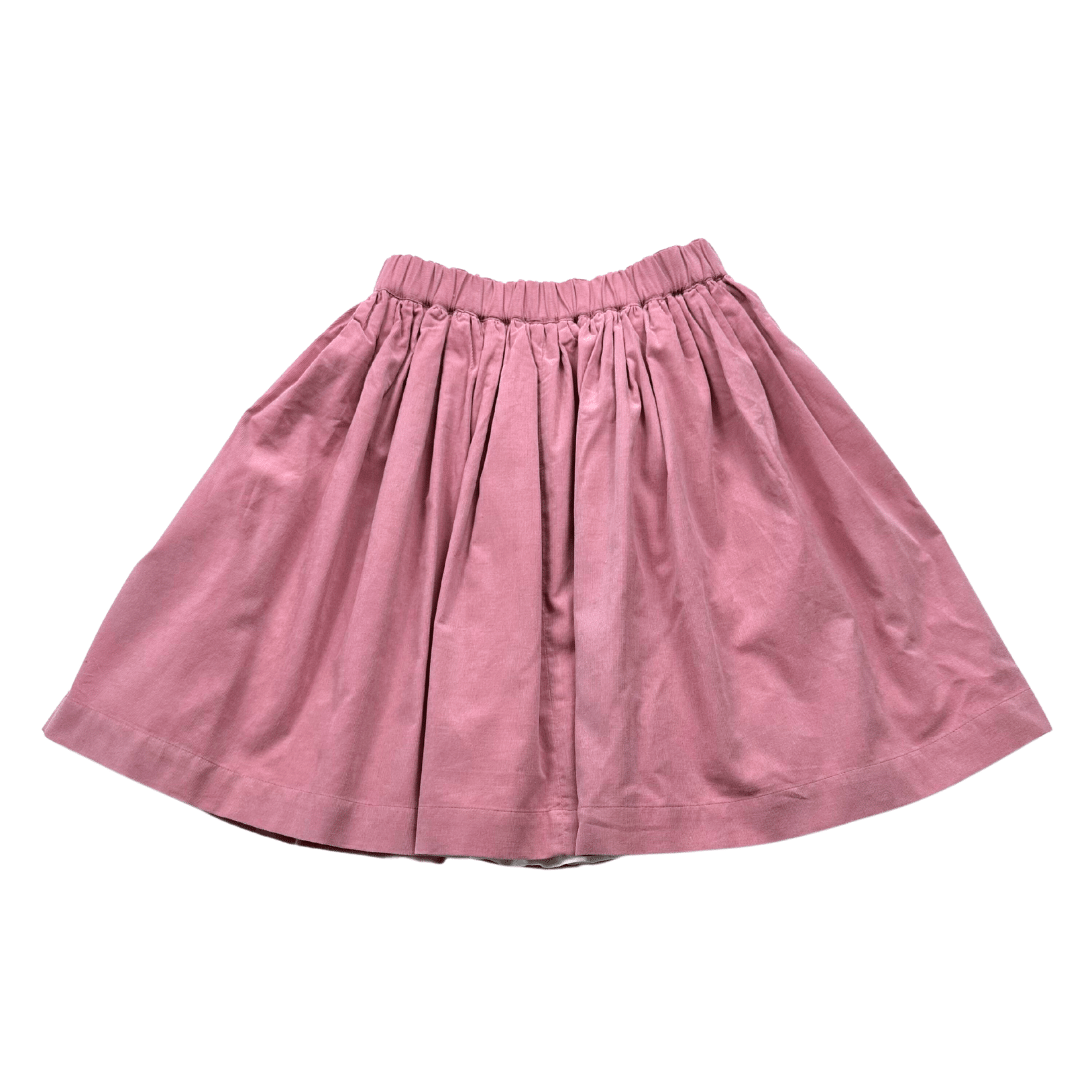 BONPOINT - New pink pleated velvet skirt - 12 years