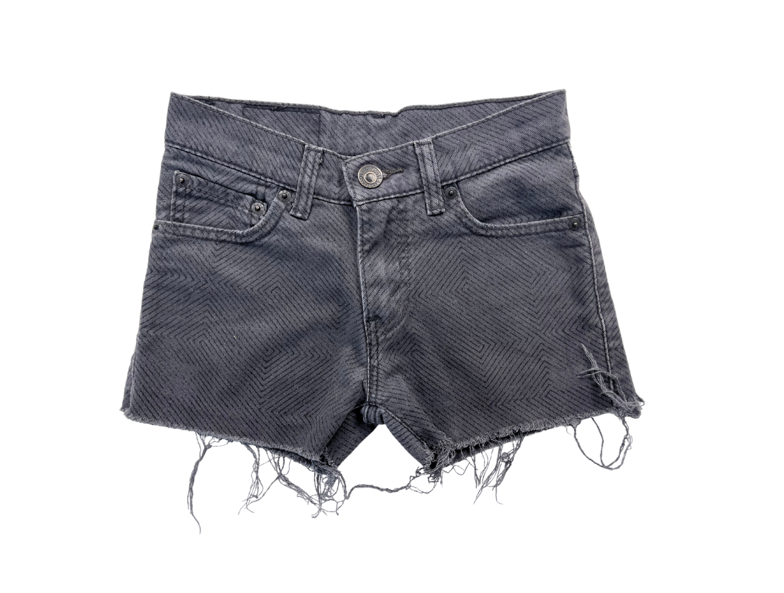 LEVI’S – Short en jean gris à motifs – 10 ans
