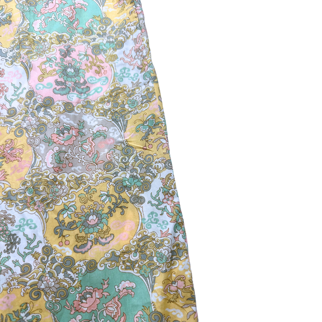 BONPOINT - Yellow dress with patterns and embroidery - 14 years