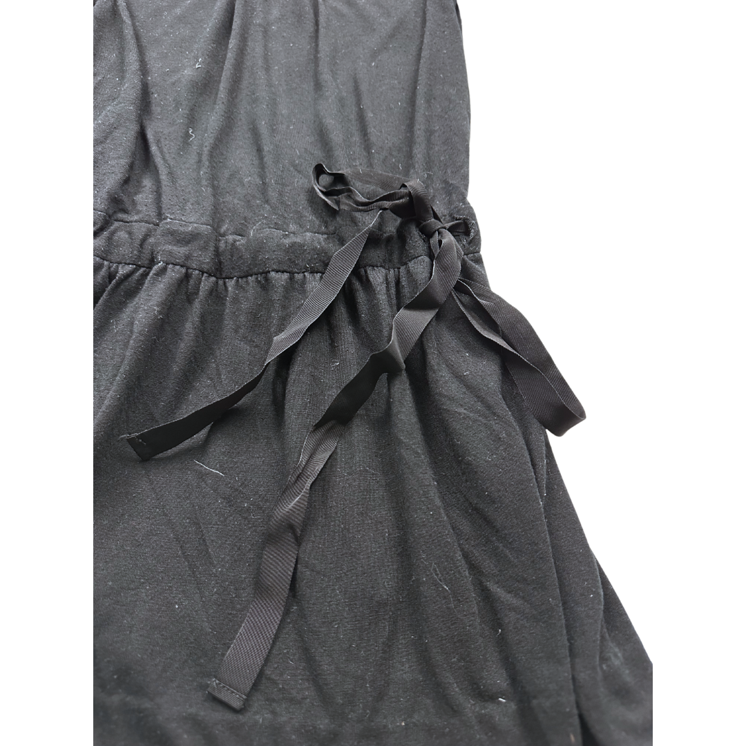 BONPOINT - Robe noire en laine avec nœud - 8 ans