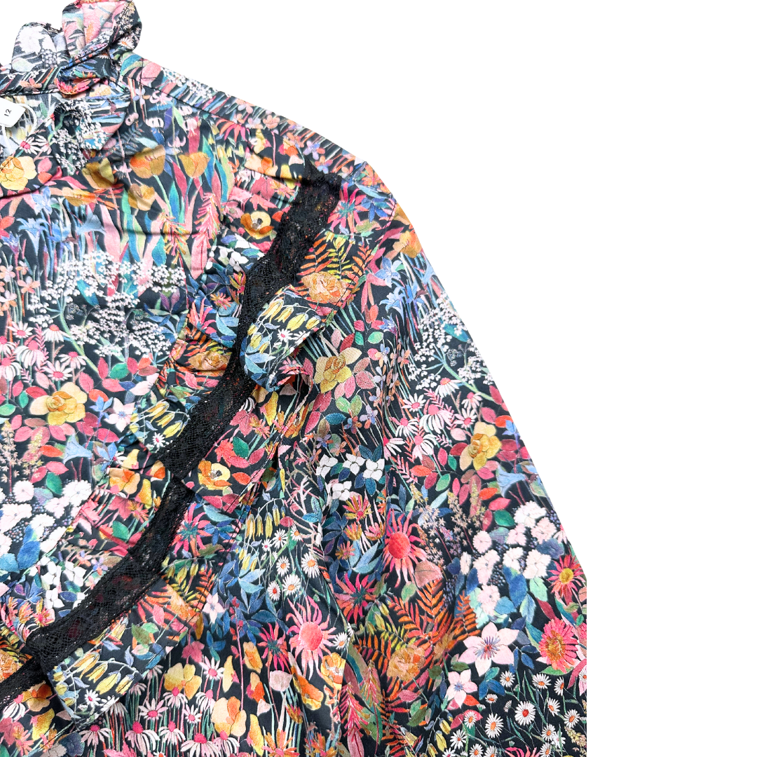 BONPOINT - Chemisier à fleurs multicolor neuf - 12 ans