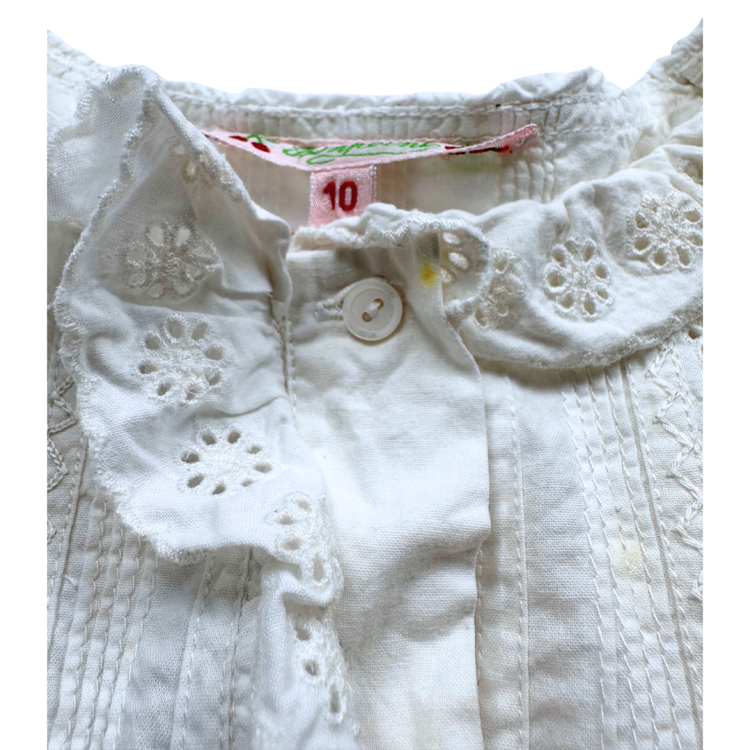 BONPOINT - White lace shirt - 10 years