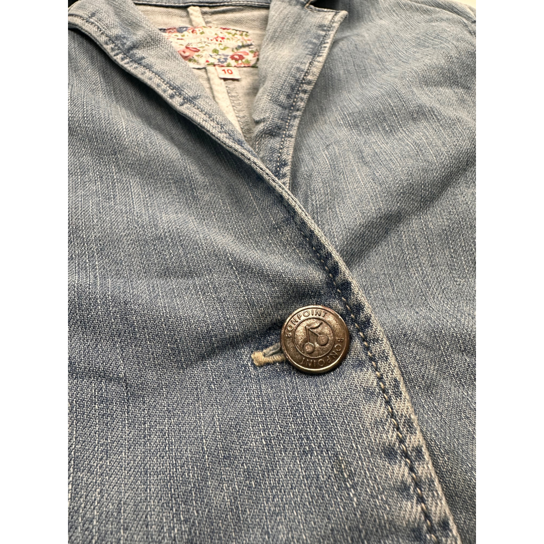 BONPOINT - Blazer en jean bleu - 10 ans