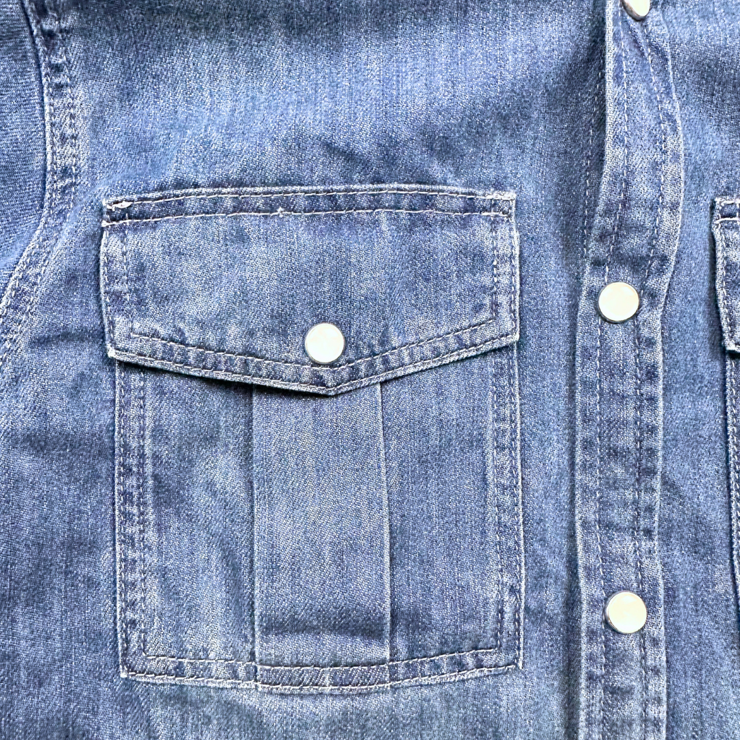 BONPOINT - Chemise en jean bleu - 14 ans