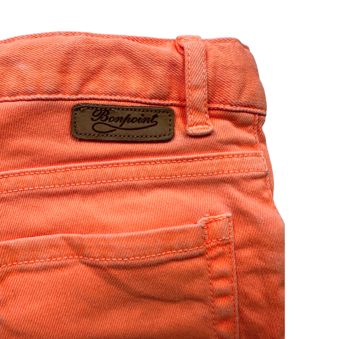 BONPOINT - Orange denim shorts - 8 years