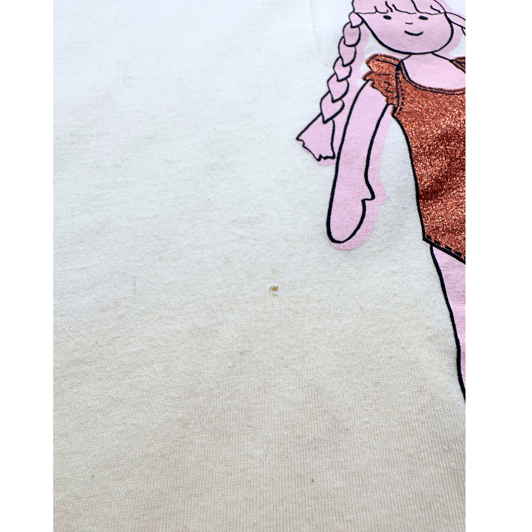 BONPOINT - T-shirt jaune avec imprimés - 14 ans