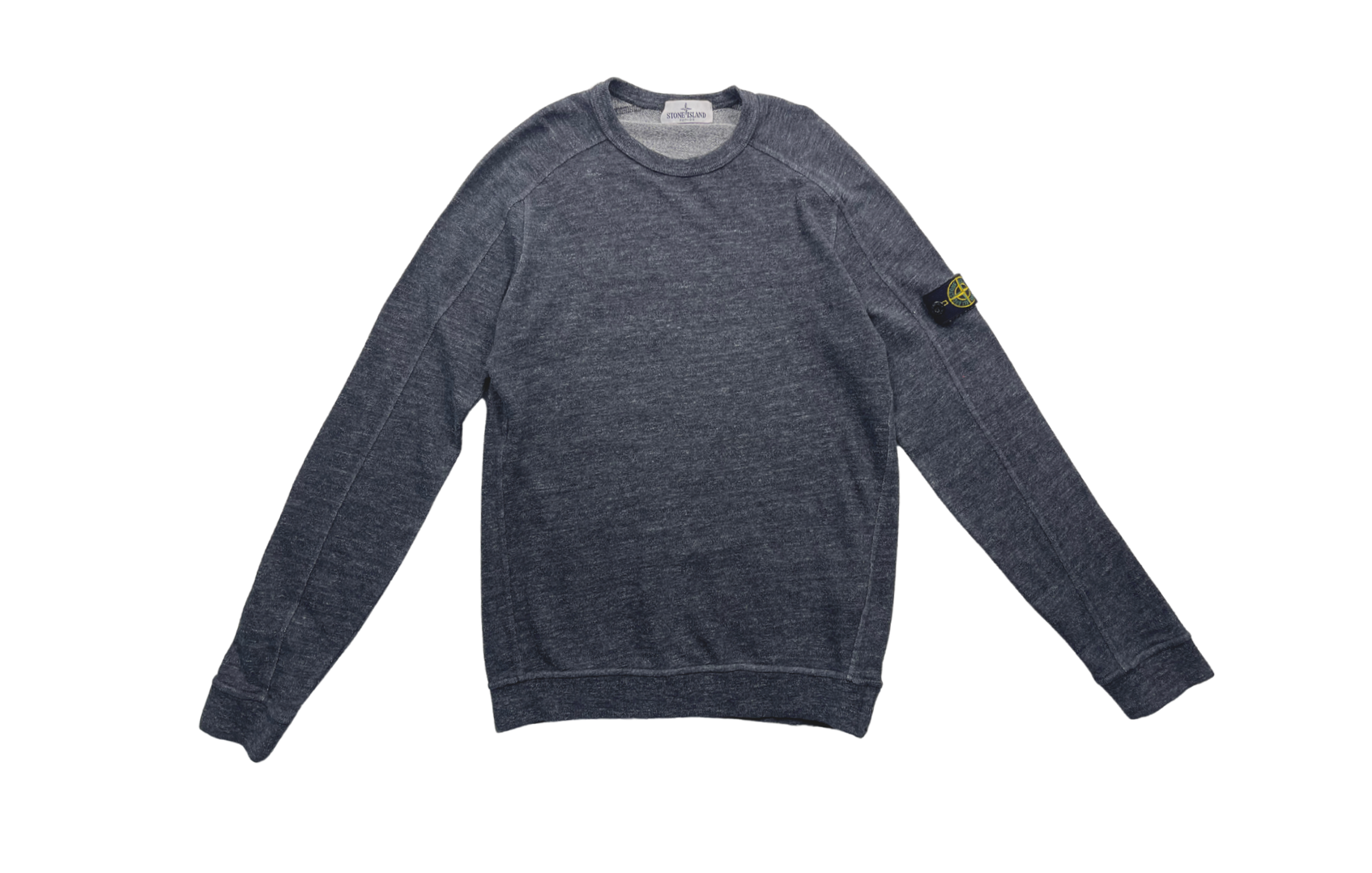 STONE ISLAND - Sweat gris avec écusson - 10 ans