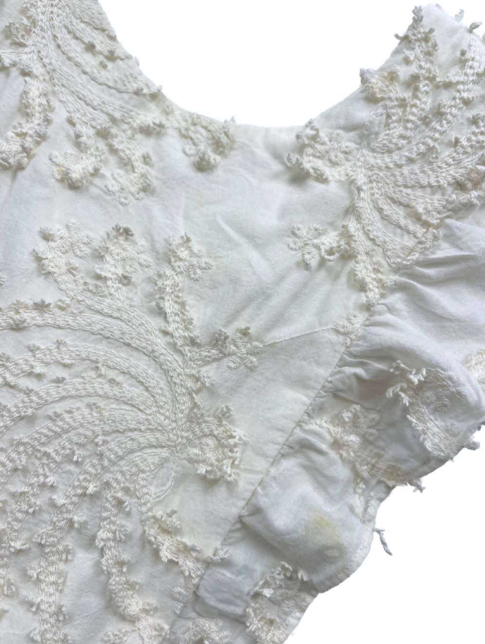 BONPOINT - Langes ecrufarbenes, besticktes Zeremonienkleid - 12 Jahre