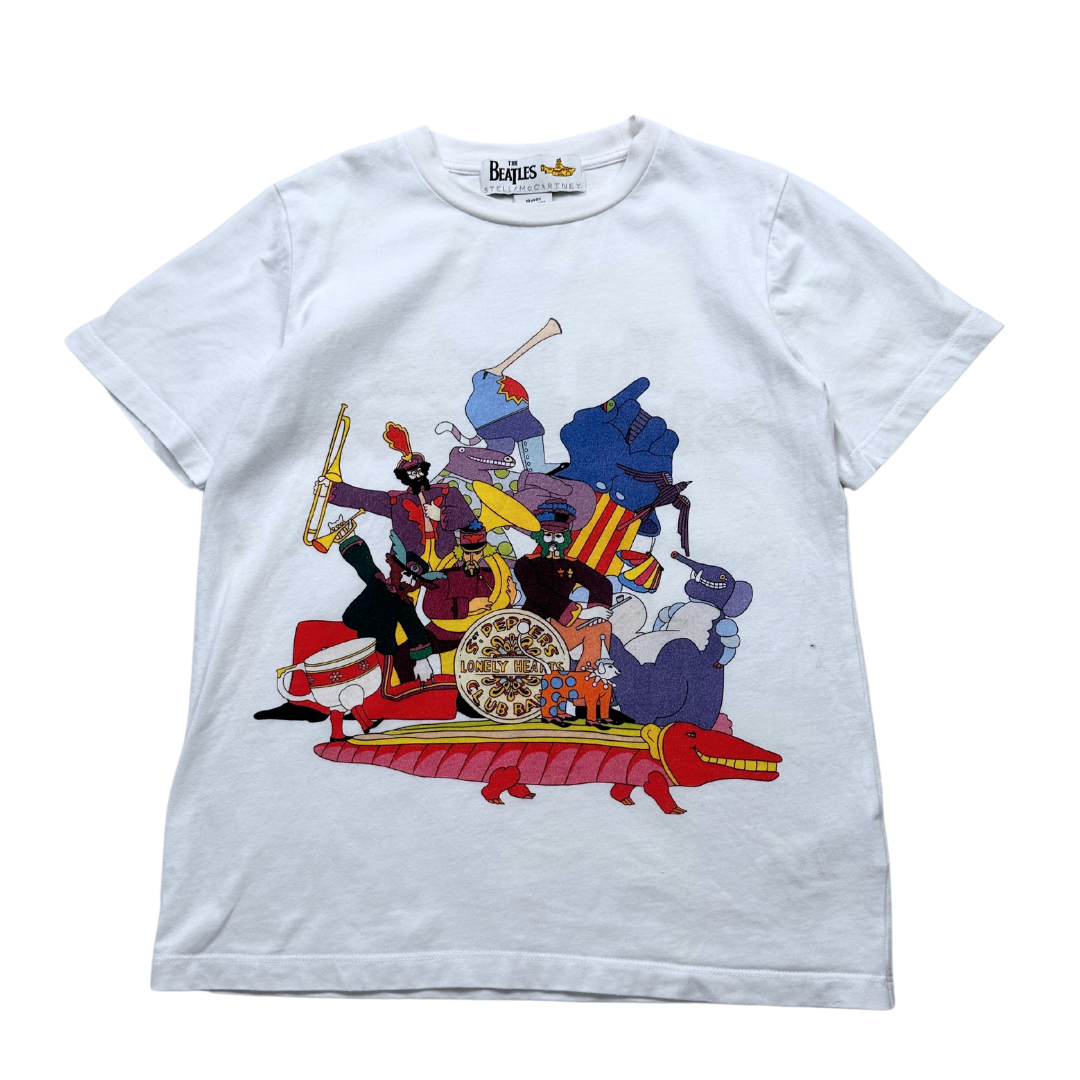 STELLA MCCARTNEY - "The Beatles" white t-shirt - 10 years
