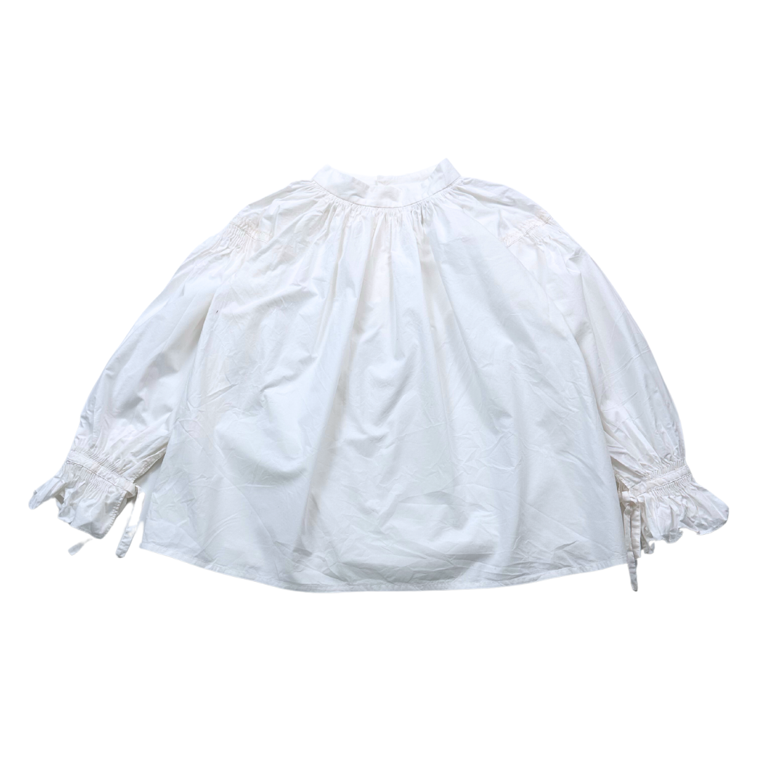 BONPOINT - Chemisier blanc avec broderies - 10 ans