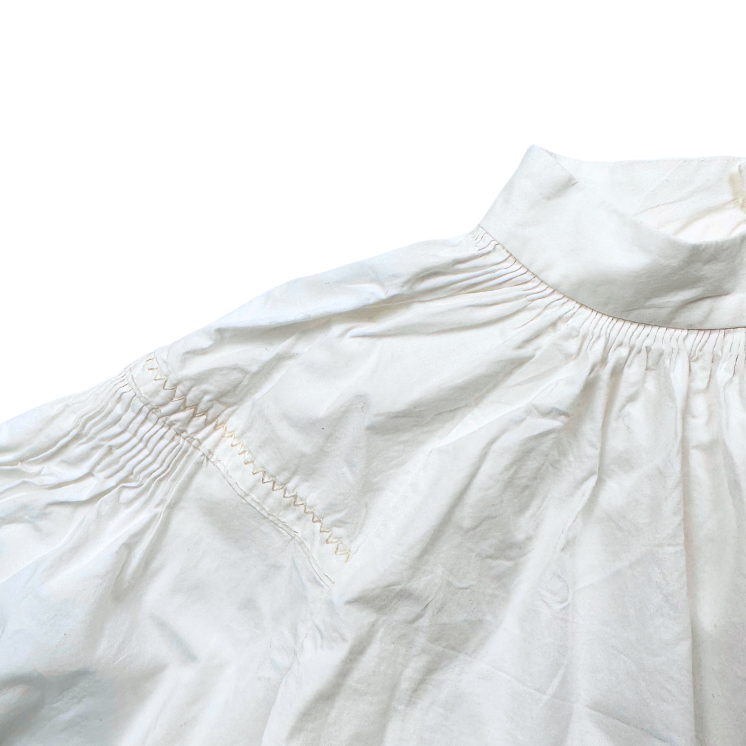 BONPOINT - Chemisier blanc avec broderies - 10 ans