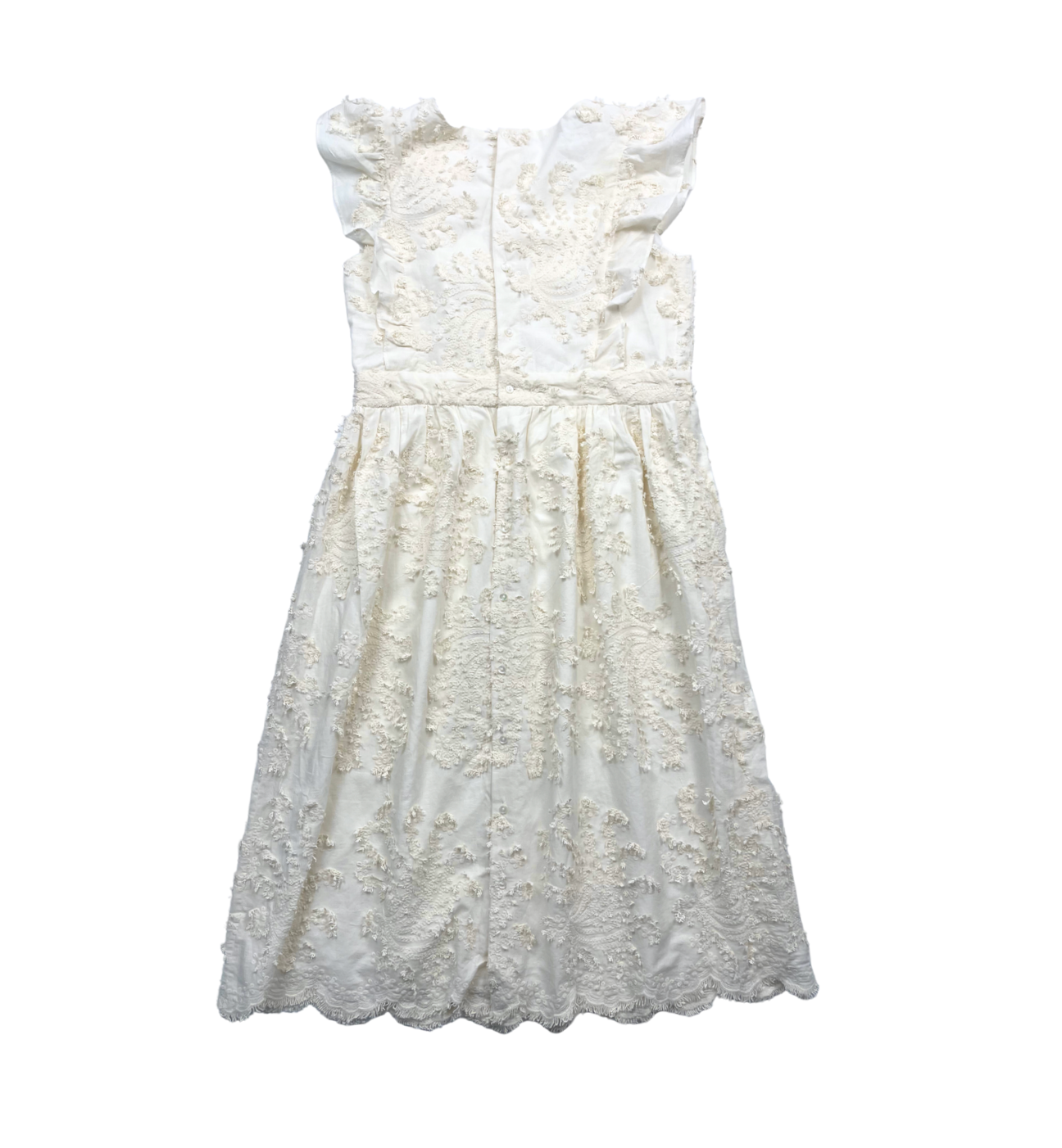 BONPOINT - Robe longue de cérémonie écrue à broderies - 14 ans