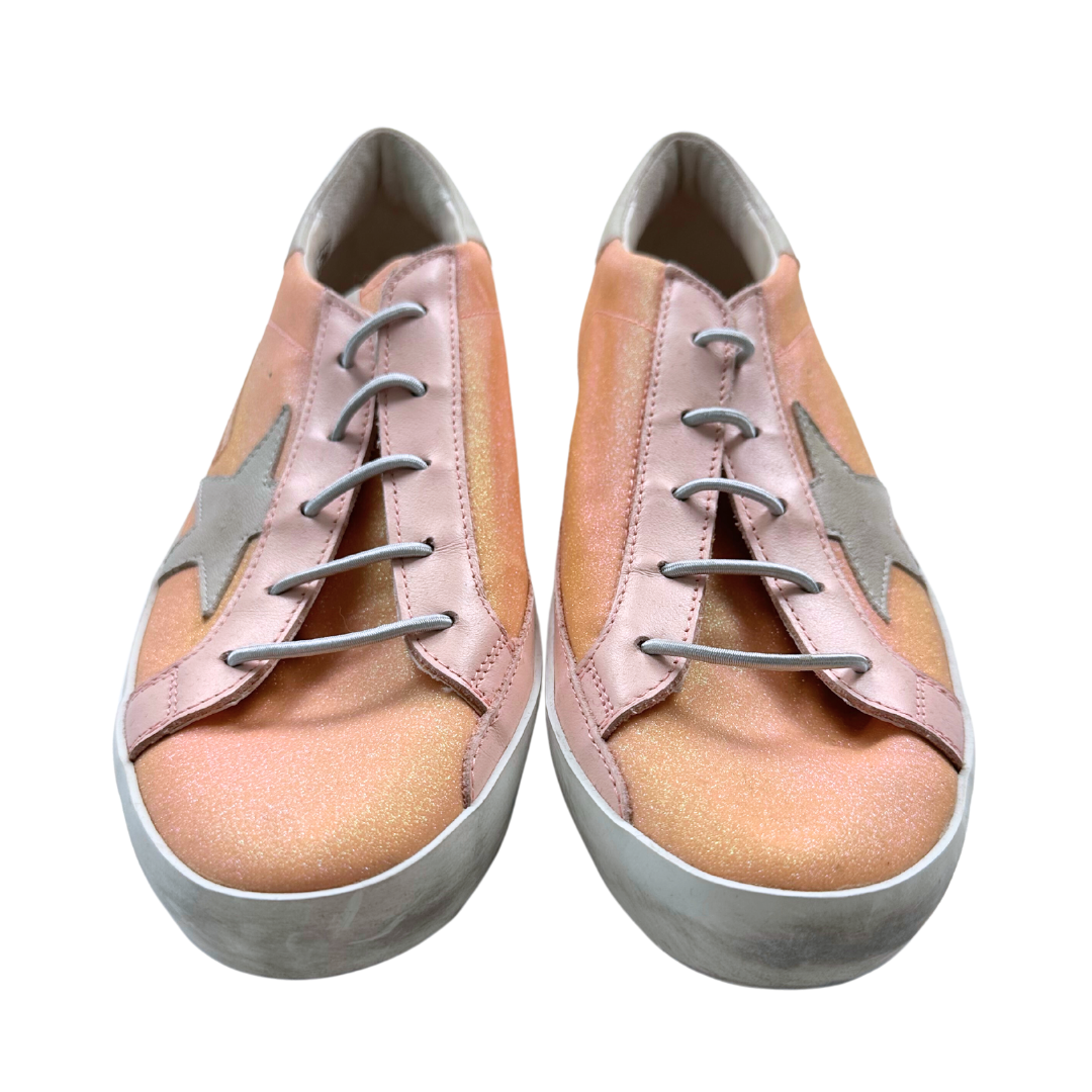 GOLDEN GOOSE - Rosa Glitzer-Sneaker - 37